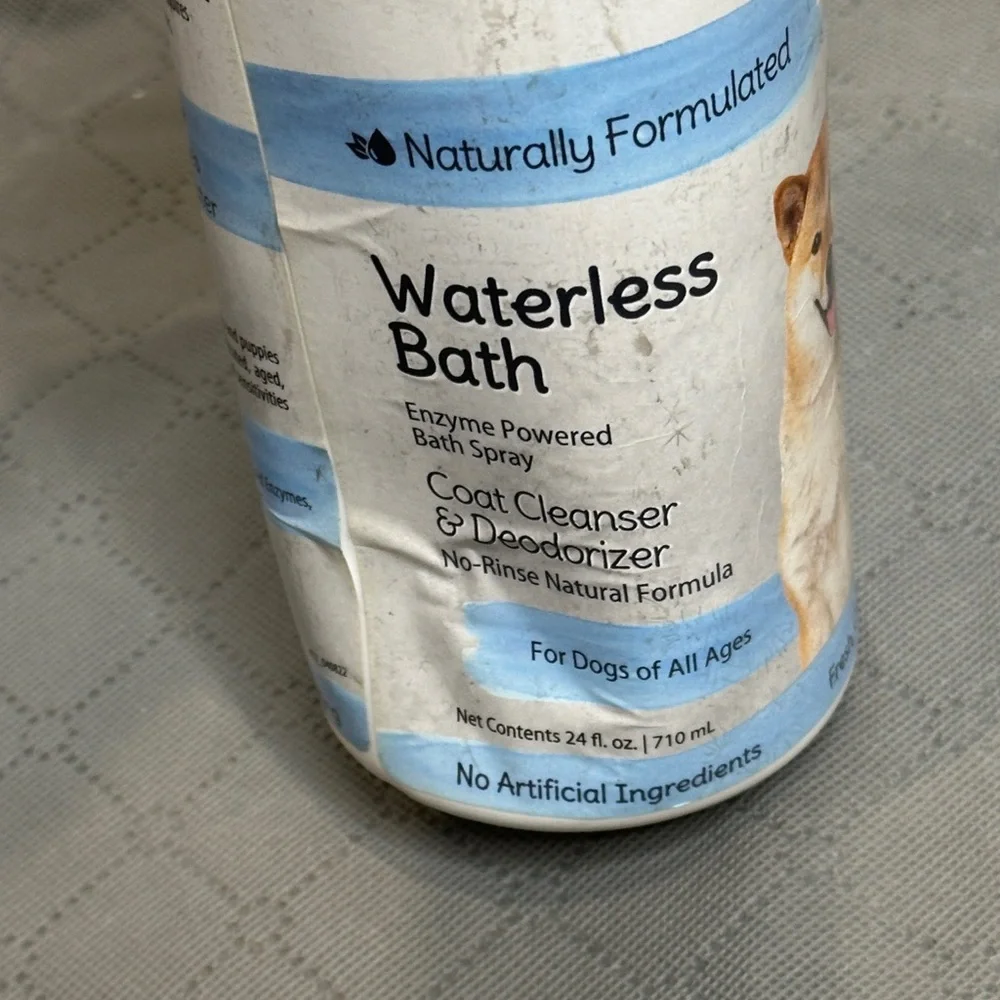 Miracle Care Made in the USA Waterless Bath for Pets Enzyme Powered Bath Spray